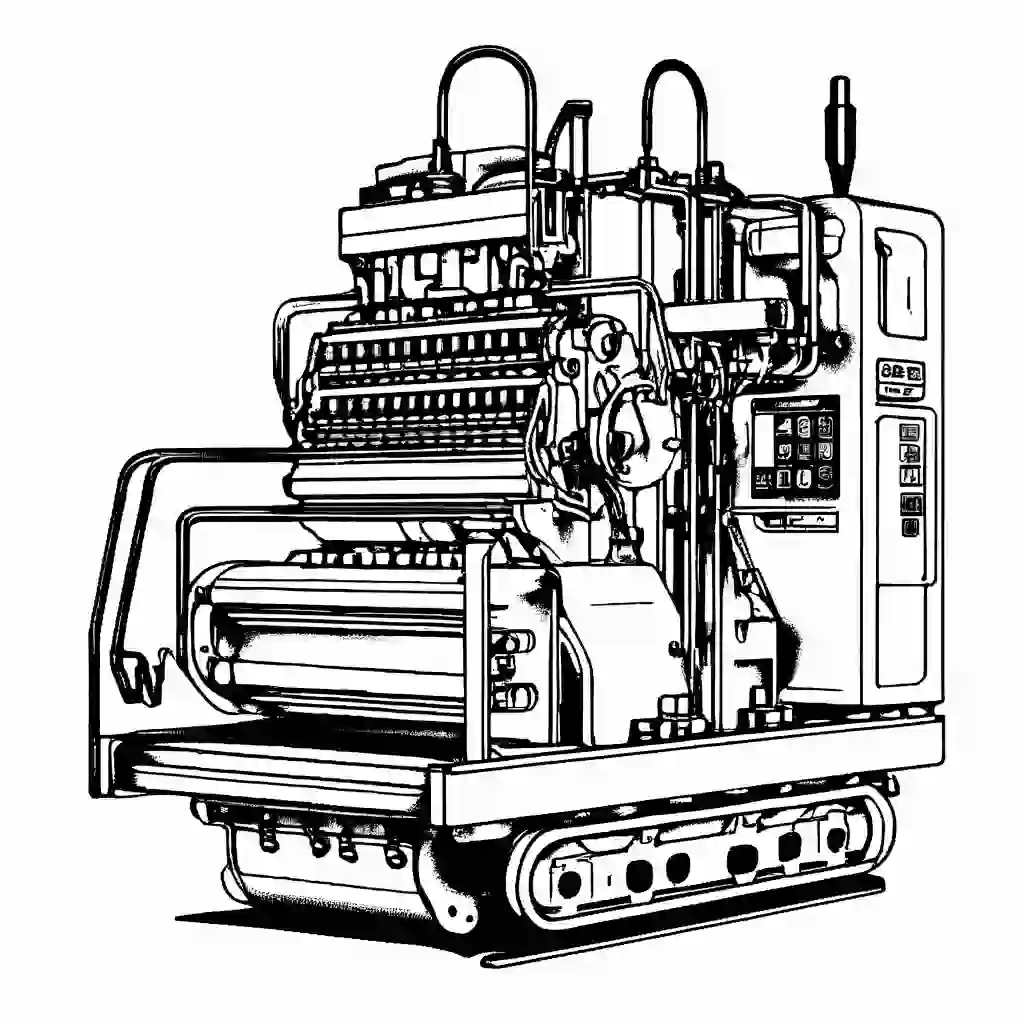 Tamping Machine coloring pages